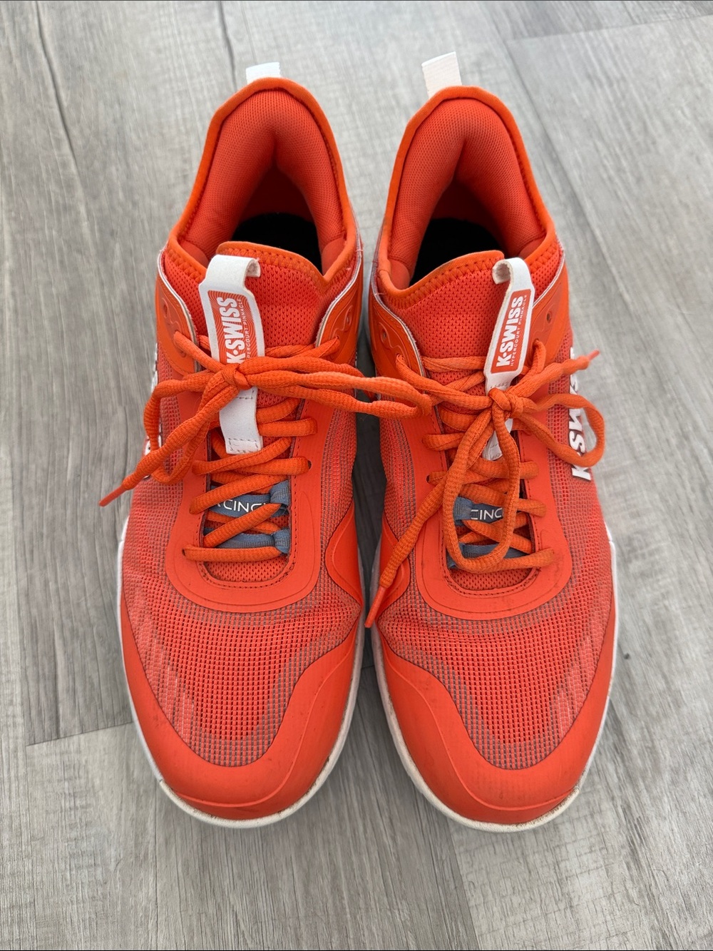 K-Swiss Bright Orange Low-Top Sneakers